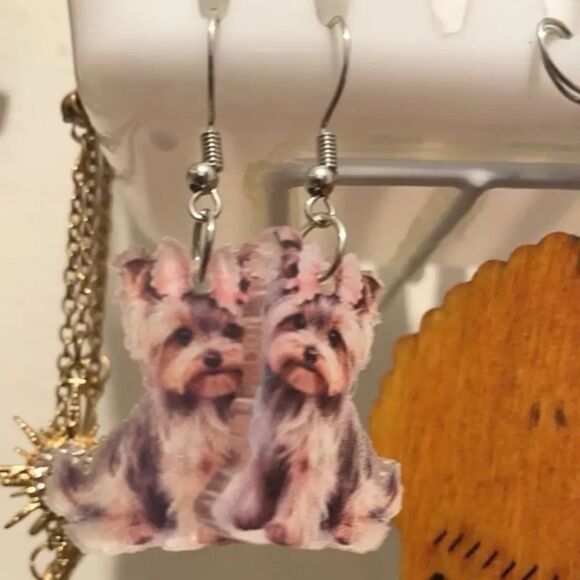 Hand crafted dangle earrings - Picture 6 of 6
